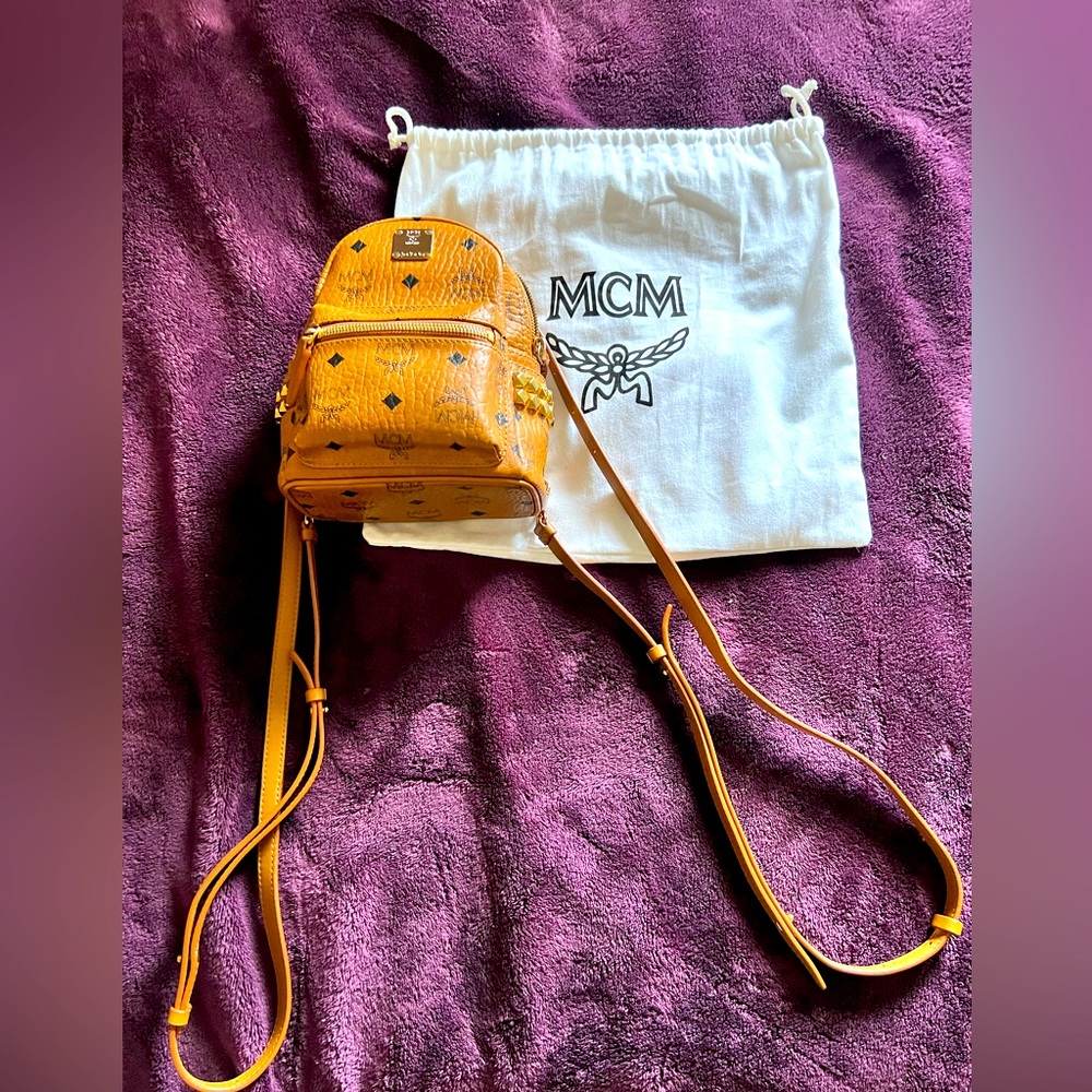 MCM mini backpack purse